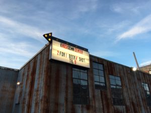 The Knockdown Center in Queens. What seemed like a run down warehouse turned out to be an intimate and aesthetically pleasing venue. 